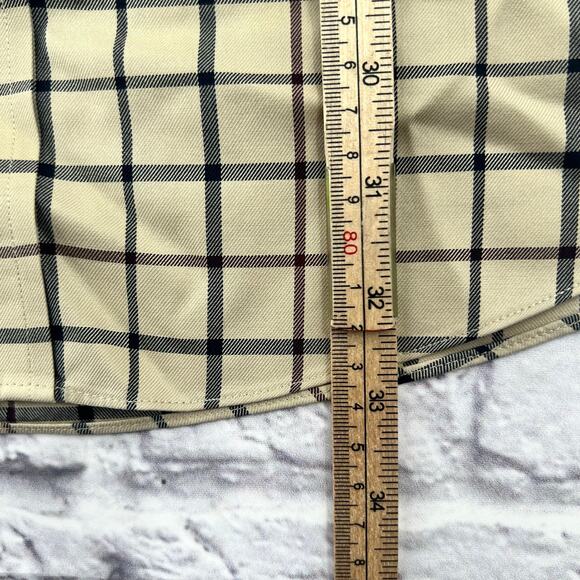 BROOKS BROTHER Men's Non Iron Button Down Shirt‎ Size XL Tan Plaid Long Sleeve - Picture 8 of 9